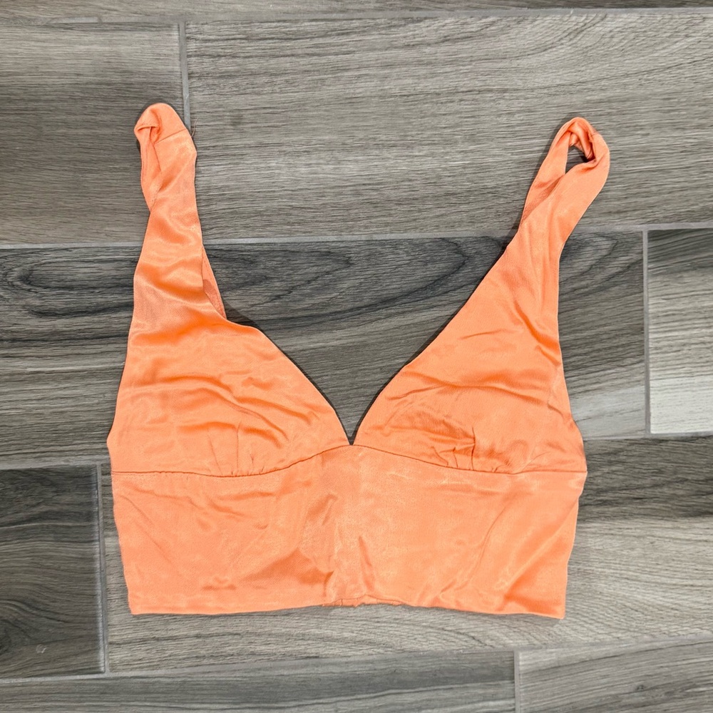 Zara Satin Crop Top
